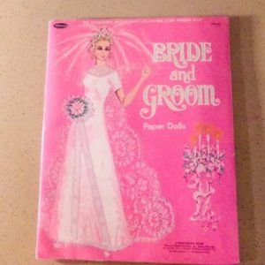 Paper Dolls Bride and Groom Whitmans Vintage
